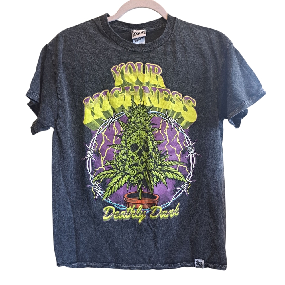 Your Highness Deathly Dank Black T-Shirt Size Med